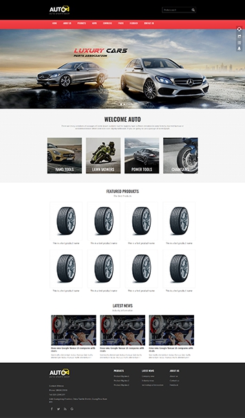 通用汽車配件用品租賃產品展示模板網(wǎng)站